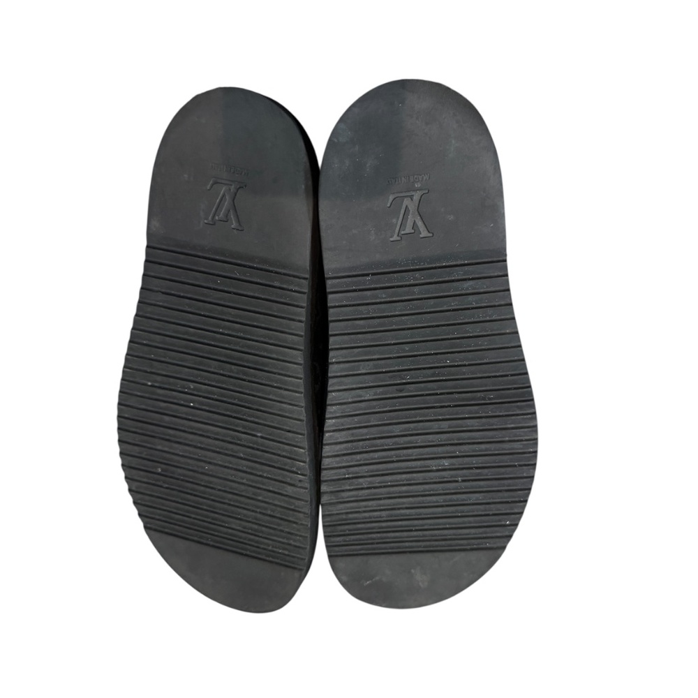 LOUIS VUITTON Easy Mule slip-on style shoe in black and grey Size USA 10 EUC - Picture 5 of 8